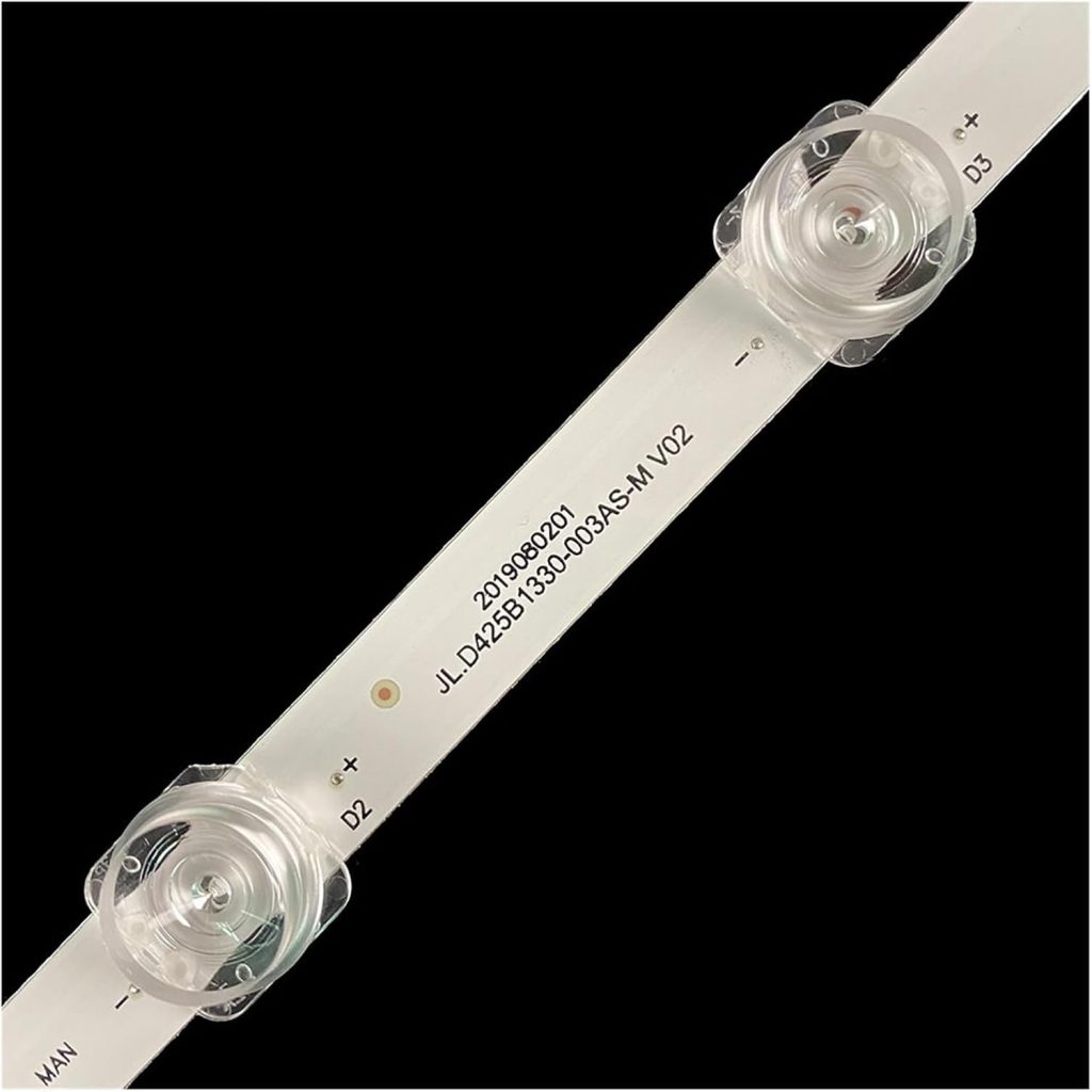 SHYHHTS 2pcs 3V Square Lens TV Led Backlight Strip for Hi.sen/se 43inch JL.D425B1330-003AS-M-V02 HZ43E3D 43A52E VIDAA43V3F HD425X1U71-T
