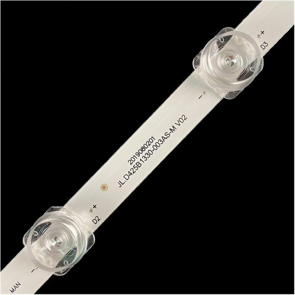 SHYHHTS 2pcs 3V Square Lens TV Led Backlight Strip for Hi.sen/se 43inch JL.D425B1330-003AS-M-V02 HZ43E3D 43A52E VIDAA43V3F HD425X1U71-T