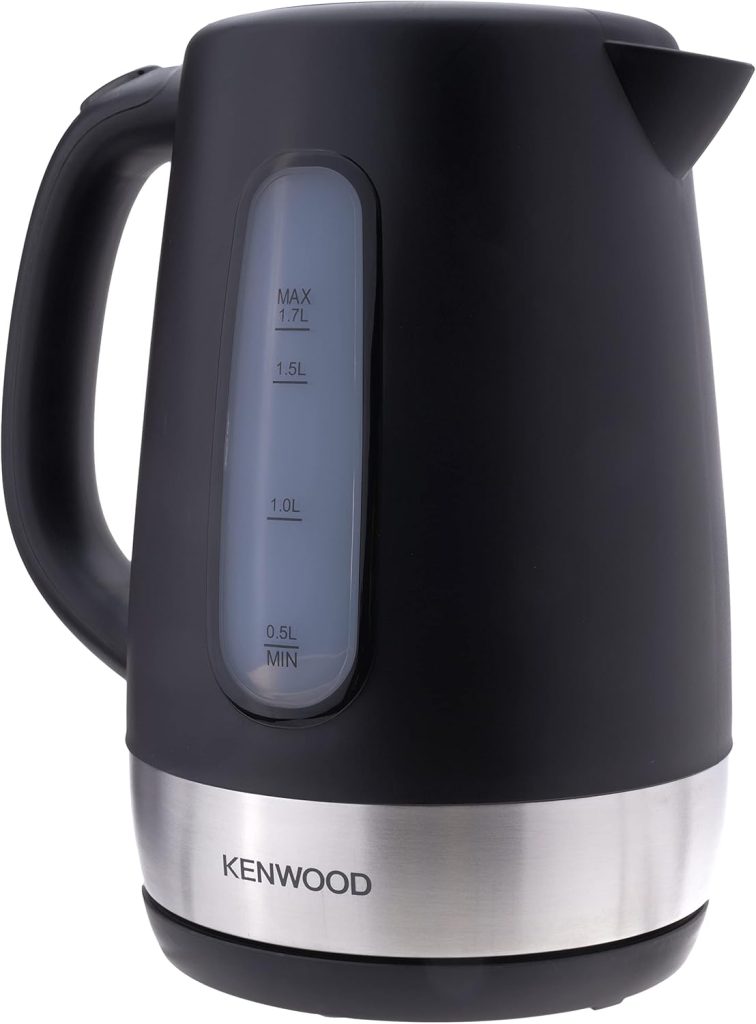 Kenwood Kettle, 2200W, 1.7L, Removable Mesh Filter, Plastic, ZJP01.A0BK, Black