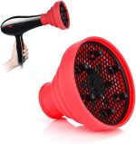 Cozy Hairdryer with Diffuser for Curly Hair Professional Universal Hair Diffuser, New Silicone Folding Hairdryer Hair Blower Diffuser Cover Styling Hairdressing Tool, For Curly Hair and Natural Hair