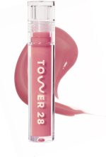 Tower 28 ShineOn Milky Lip Jelly, PISTACHIO, Non-Sticky, Hydrating Vegan Lip Gloss in Milky Nude Pink, Moisturizing Apricot and Raspberry Seed Oil, Clean, Cruelty Free