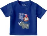 ⁦LUAY 100% Organic Cotton T-Shirts for Boys & Girls Festive Short Sleeve Styles in Vibrant Colors and Patterns for Kids and Toddlers_Regular Fit⁩ - الصورة ⁦4⁩