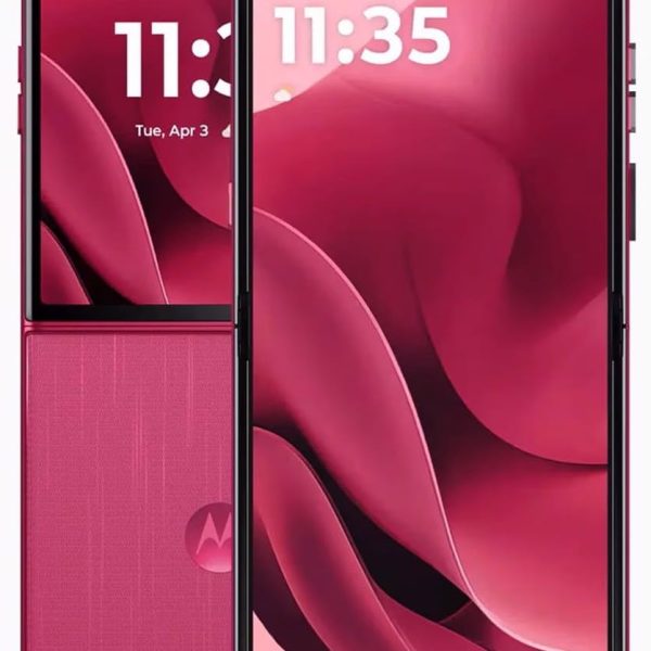 Motorola Razr 60 Ultra DUAL-SIM 512GB ROM + 16GB RAM (GSM Only|No CDMA) Factory Unlocked 5G Smartphone (Pantone Cabaret) - International Version