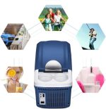 ⁦EIOZIEEY Beverage refrigerator 8L Mini Fridge Portable Cooling& Warming Refrigerators Freezer Insulation Box Dual Use For Car Home Office Outdoor Picnic Travel(Car use)⁩ - الصورة ⁦4⁩