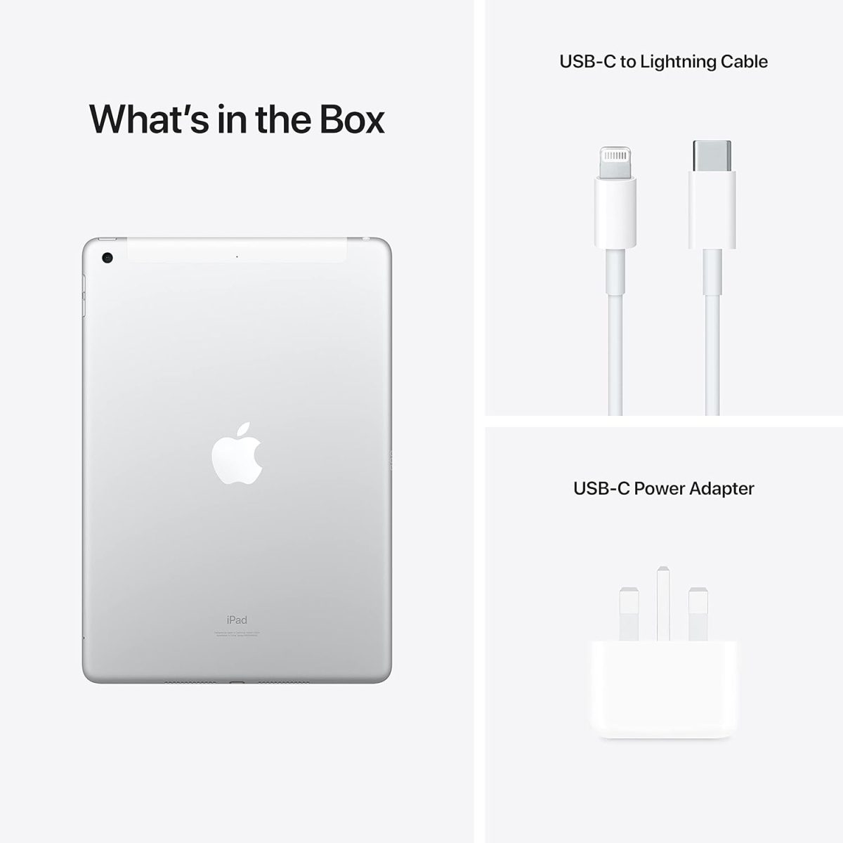 ⁦Apple 2021 iPad (10.2-inch, Wi-Fi + Cellular, 256GB) - Silver (9th Generation) (Renewed)⁩ - الصورة ⁦9⁩