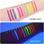 ⁦KASTWAVE UV Neon Gel Eyeliner Pencil Makeup Set Kit, 12 Colors Rainbow Halloween Shades Eye Liner, Glow in Dark Colorful Retractable Eyeliner, Waterproof Smudge Proof Long-Lasting Gel Pencil⁩ - الصورة ⁦5⁩