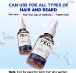 ⁦FEGPLUS Hair & Beard Growth Serum, 22% Seaweed Extract Rosemary, Redensyl, Anagain & Minoxidil 5% for Hair Growth Booster, Thicker, Longer and Stronger Hair Spray 50ml⁩ - الصورة ⁦6⁩