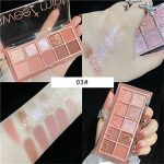 ⁦Xspring 10-Color Eyeshadow Palette, Matte & Shimmer Blendable Makeup, Waterproof Longwear Pigmented Shadows - Perfect for Travel⁩ - الصورة ⁦3⁩