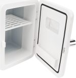 ⁦LJCM 6L Car Refrigerator, 45W 220V White Portable Refrigerator Space Saving Compact Structure for Home (UK Plug)⁩ - الصورة ⁦3⁩