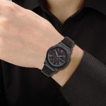 ⁦SYOSI 22mm Soft Nylon Watch Bands Compatible for Samsung Galaxy Watch 46mm/Samsung Galaxy Watch 3 45mm/Gear S3 Frontier/Classic, Sport Strap Wristband Replacement Bracelet for Women Men (black), 22mm⁩ - الصورة ⁦2⁩