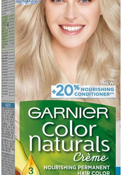 Garnier Color Naturals, 1001 Ashy Ultra Blond Permanent Hair Color, 100 ml