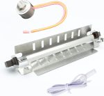 DIGISHUO WR51X10055 Refrigerator Defrost Heater WR50X10068 Defrost Thermostat and WR55X10025 Temperature Sensor Kit From Compatible with GE Hotpoint Refrigerator Replaces # WR51X10030 AP3183311