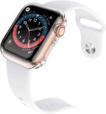⁦Julk [2-Pack] 45mm Case for Apple Watch Series 9 (2023) Series 8 Series 7 Screen Protector, Overall Protective Case TPU HD Ultra-Thin Cover for iWatch, Transparent⁩ - الصورة ⁦2⁩