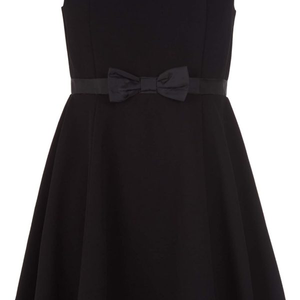 Calvin Klein Girls Sleeveless Party Dress, Fit and Flare Silhouette, Round Neckline & Back Zip Closure Special Occasion Dress