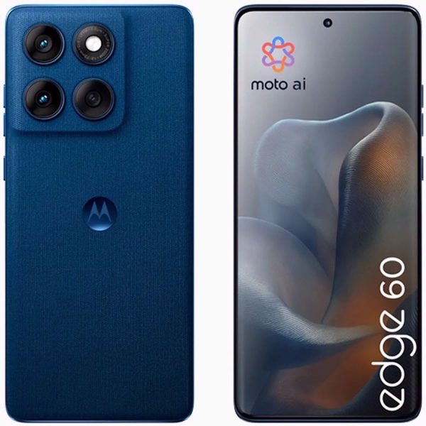 Motorola Edge 60 DUAL-SIM 512GB ROM + 12GB RAM (GSM Only|No CDMA) Factory Unlocked 5G Smartphone (Blue) - International Version