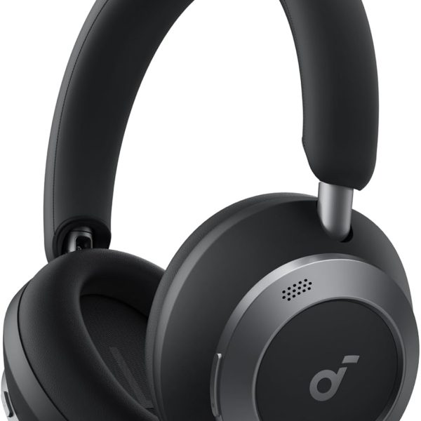 soundcore Space One Pro by Anker, Adaptive Active Noise Cancelling Headphones, Super Foldable Design, 60H Lossless Audio, Ultra-Fast Charging, Hi-Res Wireless Audio with LDAC, Comfortable Fit
