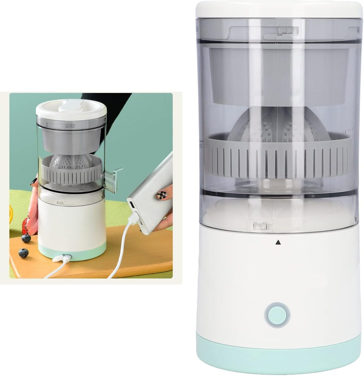 ⁦Bhdk hands-free portable usb charging cordless electric juicer⁩ - الصورة ⁦5⁩