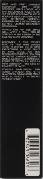 ⁦Nars Natural Radiant Longwear Foundation For Women, Gobi, 30 ml⁩ - الصورة ⁦4⁩