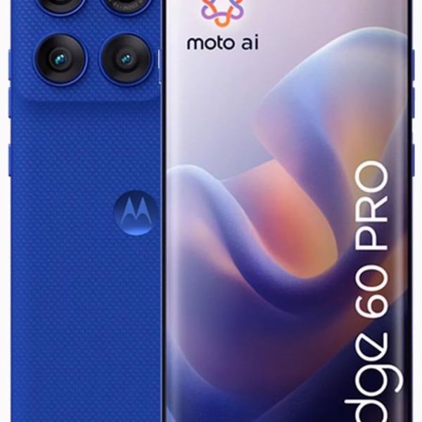 Motorola Edge 60 Pro DUAL-SIM 512GB ROM + 12GB RAM (GSM only | No CDMA) Factory Unlocked 5G SmartPhone (Pantone Dazzling Blue) - International Version