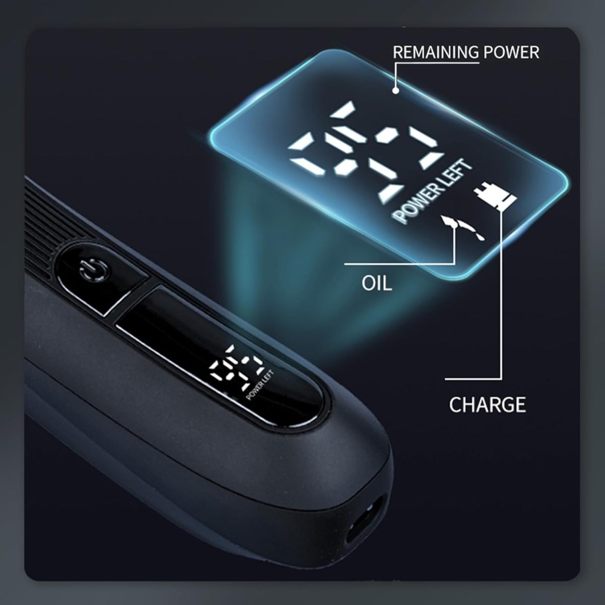 ⁦NALACAL Men's Intimate Razor with LED Light & Display, Body Groomer Shaver, IPX7 Waterproof Electric Razor with Recharge Dock, Replaceable Device, Ceramic Blade Heads, USB Charging, Gift for Men⁩ - الصورة ⁦7⁩