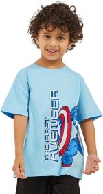 Styli Boys Avenger Graphic Print Dropped Shoulder Oversized T-Shirt