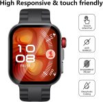 ⁦Vurtboly 2Pack Screen Protector Compatible with Huawei Watch Fit 4/4 Pro 2025 with Alignment Frame, 3D Full Coverage Composite material Waterproof Anti-Scratch for Huawei Watch Fit 4/4 Pro (Fit 4 Pro)⁩ - الصورة ⁦4⁩