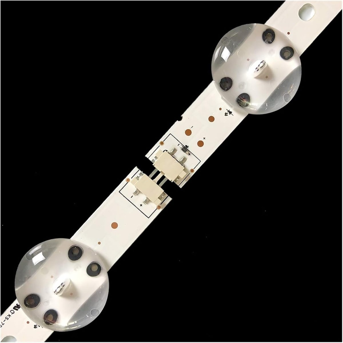 ⁦SHYHHTS 2Pair Backlight TV Strip LED for L/G 49UJ 49UJ6500-UB AUSYLJR 49UV340C-UB AUSYLJR 626mm 3V 1W 6led And 6led Aluminum⁩ - الصورة ⁦4⁩