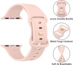 ⁦4 Pack Liquid Silicone Bands for Apple Watch Band 49mm 45mm 44mm 42mm 41mm 40mm 38mm,Soft Waterproof Strap for iWatch Series Ultra2/Ultra/9/8/7/6/5/4/3/2/1/SE Women Men⁩ - الصورة ⁦2⁩