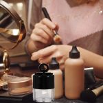 ⁦Empty Loose Powder Box, with Powder Puff and Sifter Refillable Plastic Loose Powder Containers DIY Makeup Powder Case Powder Jar for Makeup Face Body Loose Powder, 2 Pack, Black Empty Loose Powder Box⁩ - الصورة ⁦4⁩