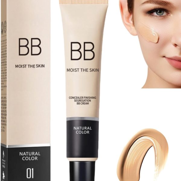 NALACAL Hydrating BB Cream Foundation, Color Correcting Tinted Moisturizer with SPF 50, Full-Coverage, Long-Lasting for All Skin Types – Medium, Light