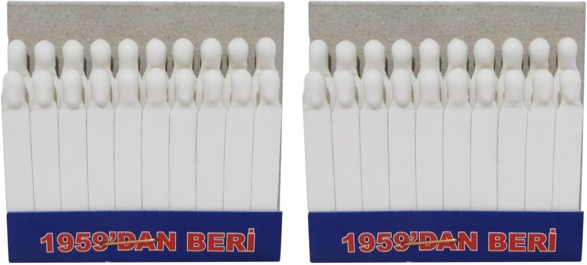 OG-ER Alum Stone in Matchwood Shape - 2 x 20 for Personal Care and Shaving - Stops Bleeding After Shaving, Manicure, Pedicure and Hair Removal - Pack of 2