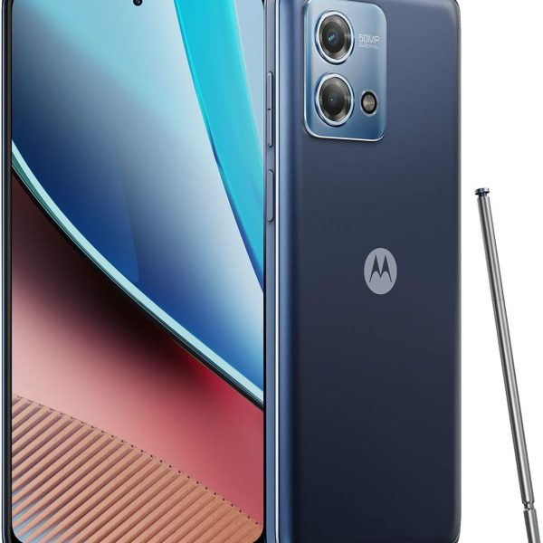 Motorola Moto G Stylus (2022) Dual SIM 128GB ROM + 4GB RAM (GSM ONLY | NO CDMA) Factory Unlocked 4G/LTE Smartphone (Twilight Blue) - International Version