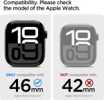 ⁦Spigen Vault Pro designed for Apple Watch Series 10 (46mm) Case with Band Protective TPU Cover with Strap - Matte Black⁩ - الصورة ⁦2⁩