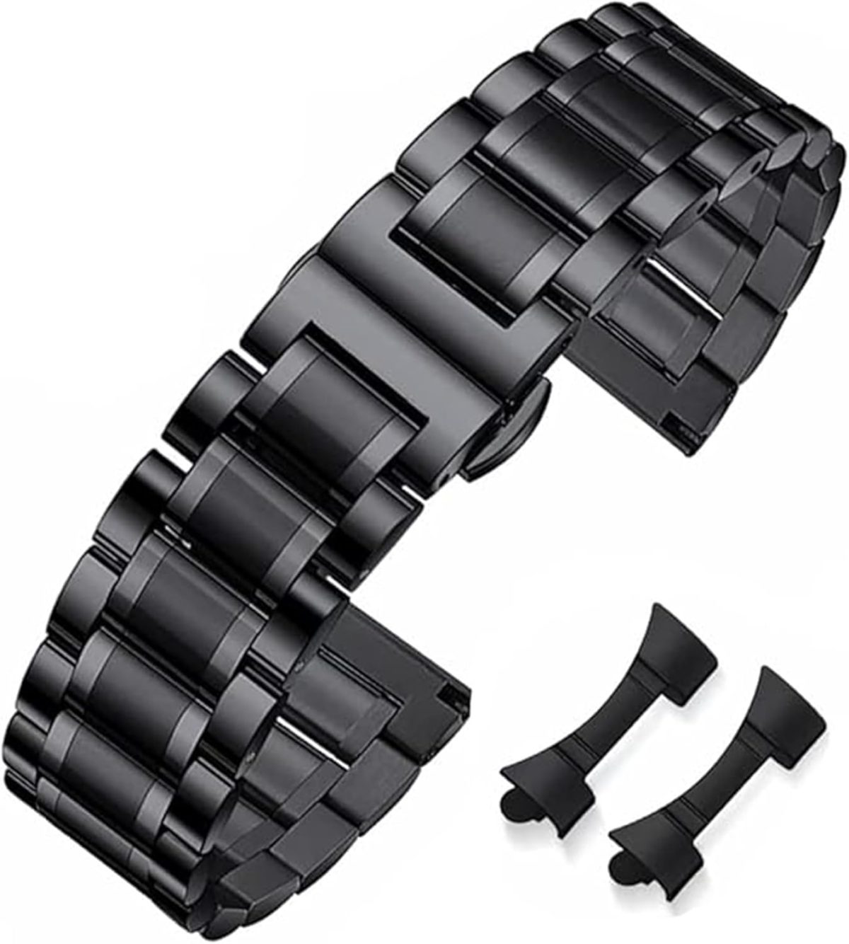 Watch Straps for Watch with Straight and Curved End 20 mm, 22 mm, Metal Replacement Strap Bracelets for Men/Women
