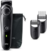 ⁦Braun BT3440 Beard Trimmer 3 With Precision Wheel, 4 Styling tools, 80 mins Runtime, Precise Styling at home, 40 length Settings - Black⁩ - الصورة ⁦2⁩
