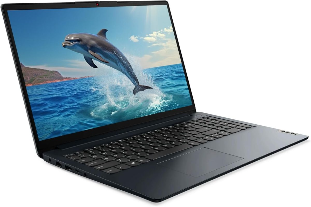 ⁦Lenovo IdeaPad 1 15.6" FHD Business Laptop[Windows 11 Pro S], 12th Gen Intel 10-Core i5-1235U, 40GB RAM, 1TB SSD, Iris Xe Graphic, Lifetime Office License, Privacy Camera, SD Card Reader, w/Battery⁩ - الصورة ⁦3⁩