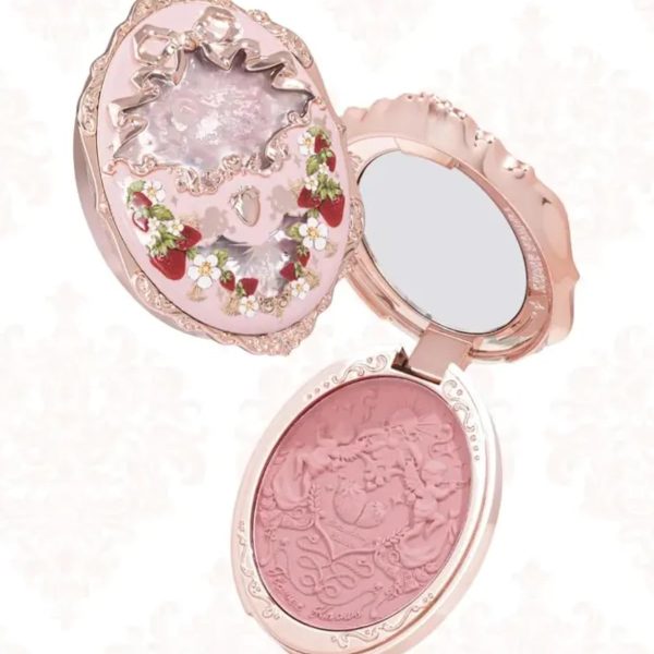 Flower Knows Strawberry Rococo Embossed Series Powder Blush 5g (03 Classic Ballet)