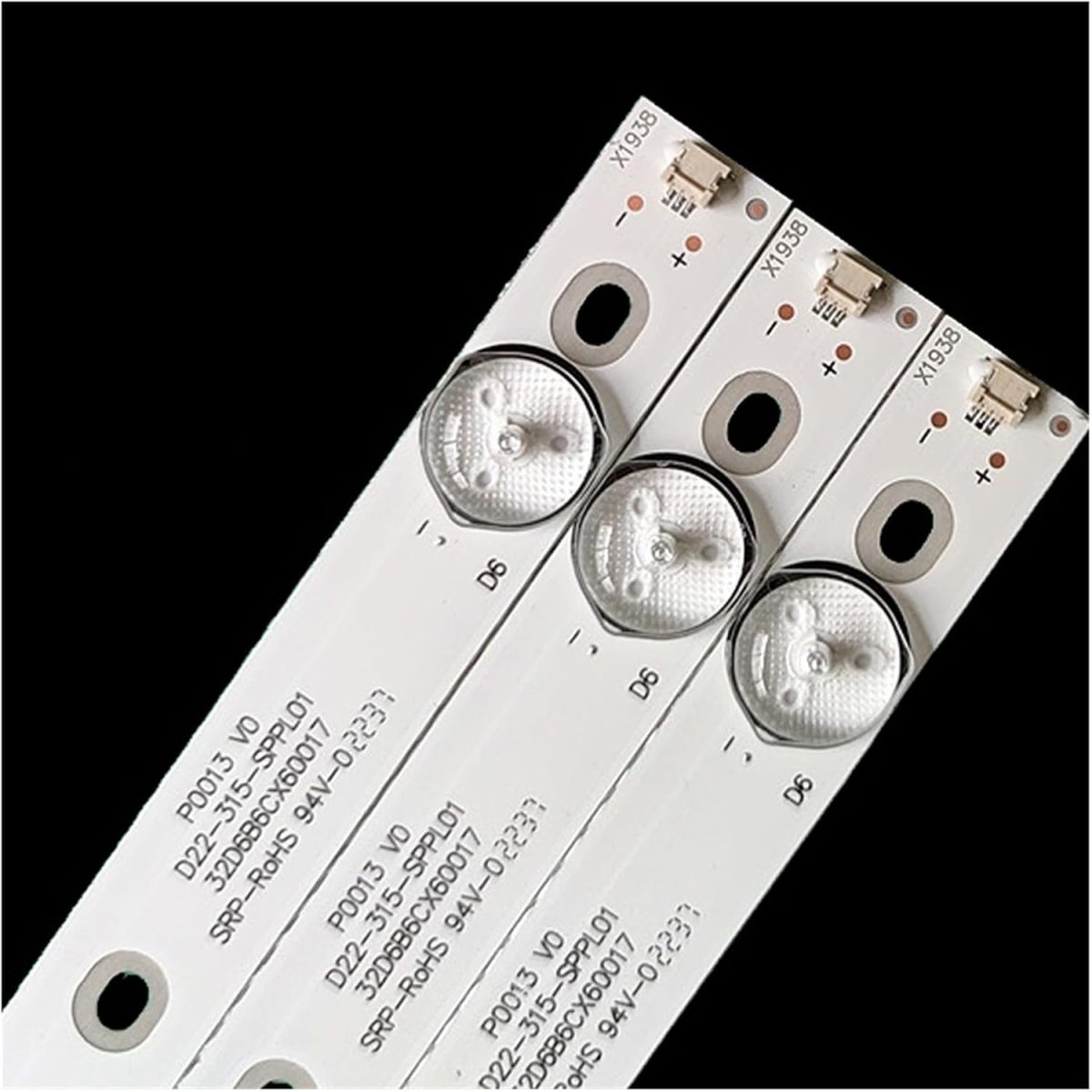 ⁦SHYHHTS 3pcs 600mm Led Backlight Bar For TV 32inch 6 Lamp D22-315-SPPL01 P0013 V0⁩ - الصورة ⁦2⁩