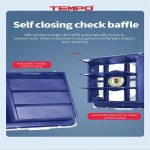 ⁦Tempo Plastic Wall Suction Fan - 25x25cm 28W, Ideal for Kitchens and Bathrooms⁩ - الصورة ⁦4⁩