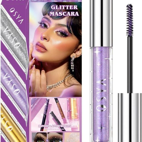 OSYA Diamond Glitter Mascara 4D - Waterproof, Long Lasting, Thickening, Lengthening Sparkly Eye Lash Makeup for Party Wedding - 03# Colour