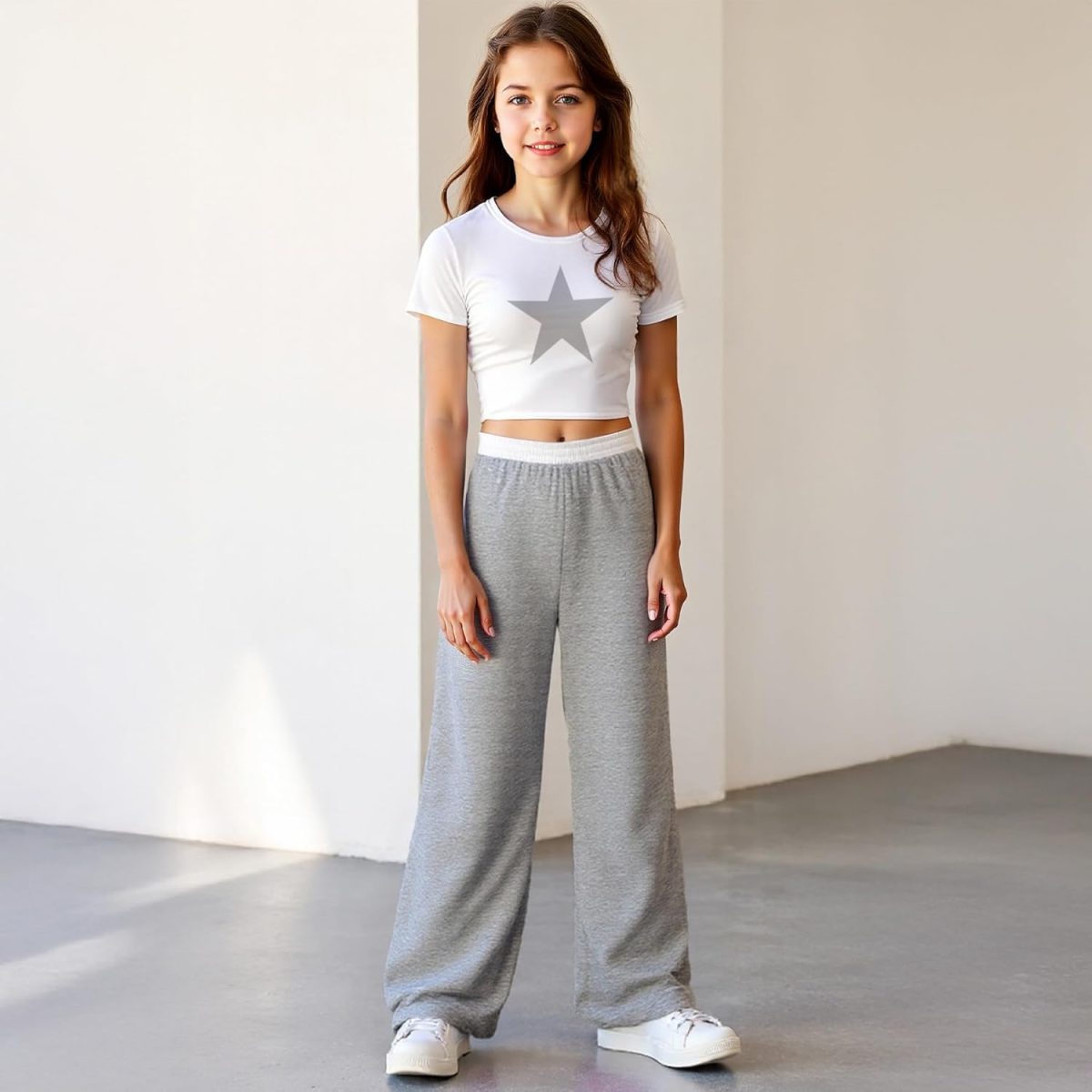 ⁦Xulinova girls floral summer set, ruched top & shorts, modest 2-piece outfit for Eid, holidays | ملابس بنات صيفية⁩ - الصورة ⁦2⁩