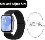 ⁦Arshany Replacecment Band Compatible with Huawei Watch Fit 3 for Women Men, Adjustable Braided Bands Straps Elastics Sport Wristband Nylon Band for Huawei Watch Fit 3 Strap⁩ - الصورة ⁦4⁩