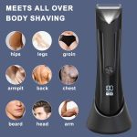 ⁦MAKINGTEC Electric Groin Body Hair Trimmer Ball Trimmer for Men USB Recharge Dock Cordless Use Fully Waterproof Replaceable Ceramic Blade Pubic Hair Trimmer Body Groomer Kit for Men⁩ - الصورة ⁦6⁩