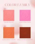 ⁦SHEGLAM Love Dive Tender Heart Powder Face Blush High Pigmented Long Lasting Matte Finish Blush - You're Peachy⁩ - الصورة ⁦3⁩