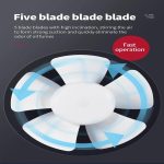 ⁦Tempo Plastic Wall Suction Fan - 25x25cm 28W, Ideal for Kitchens and Bathrooms⁩ - الصورة ⁦3⁩