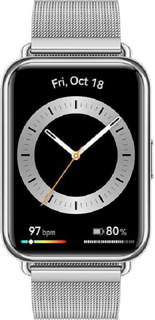 Watch Fit 2 Elegant Edition Smartwatch 1.74-inch Width FullView Bluetooth Connection Health Life Management Durable Battery Life Cartoon Quick Exercise Automatic SpO2 Frost Control Silver