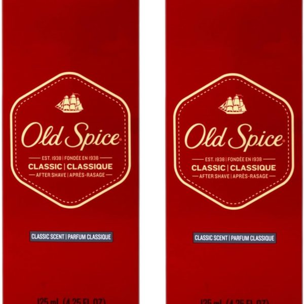 Old Spice Classic After Shave 4.25 Ounce (125ml) (2 Pack)
