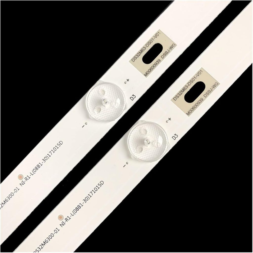 قطعتان من شرائط اضاءة خلفية LED 3 فولت للتلفزيون H.ai/er 32 بوصة DS32M63-DS01-V01 560 ملم لاصلاح التلفزيون 32EU3000 32EU3100 T32BLV LE32A21J