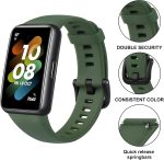 ⁦Silicone Band for Huawei Band 7 Strap,waterproof breathable sports strap for Huawei Band 7 for Woman Man⁩ - الصورة ⁦2⁩