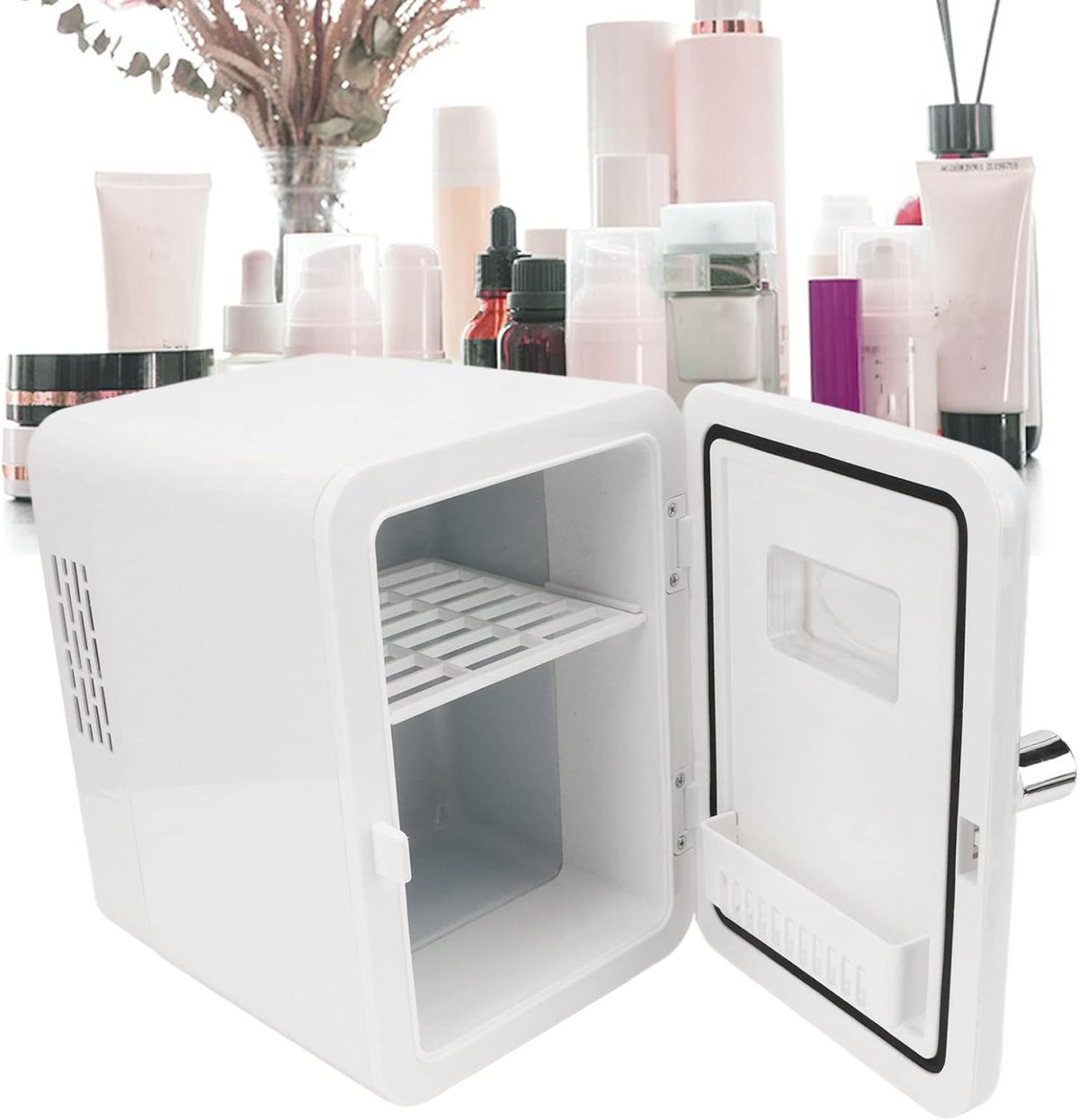 ⁦LJCM 6L Car Refrigerator, 45W 220V White Portable Refrigerator Space Saving Compact Structure for Home (UK Plug)⁩ - الصورة ⁦5⁩
